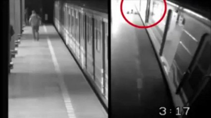 Ivre, elle tombe sur les rails et survit aux passages de deux trains