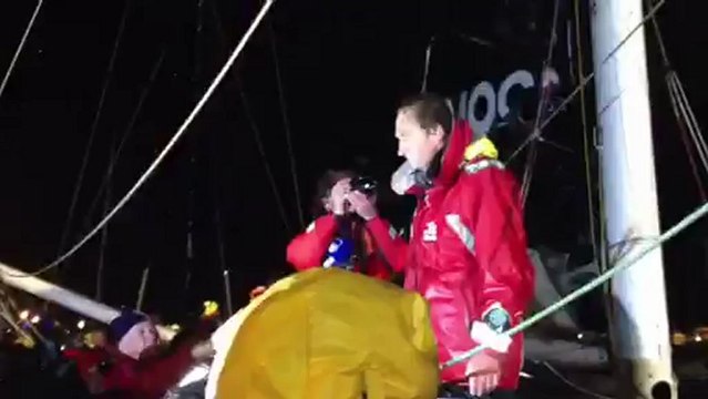 Vendée Globe. Arrivée de Bertrand de Broc
