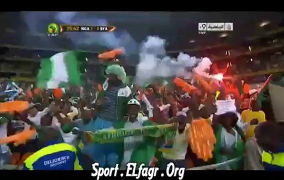 هدف نيجيريا فى بوركينا فاسو لمبا & تعليق رؤوف خليف