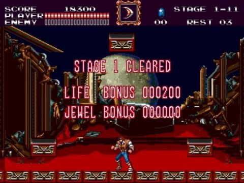 Castlevania Bloodlines - Niveau1