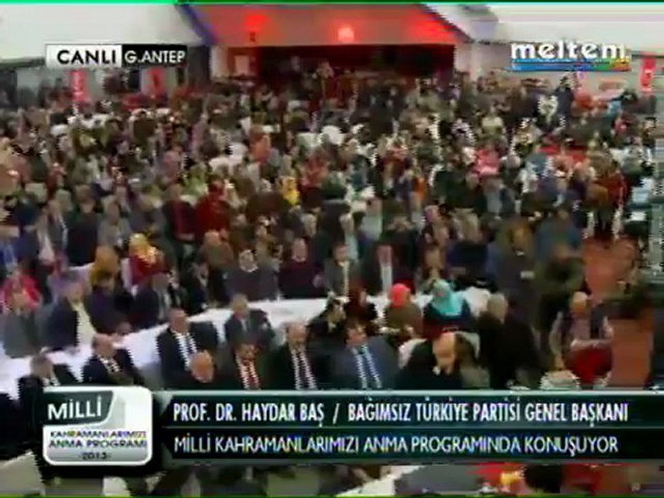 Meltem Tv G.Antep Konuşması Prof. Dr. Haydar BAŞ 10,02,2013