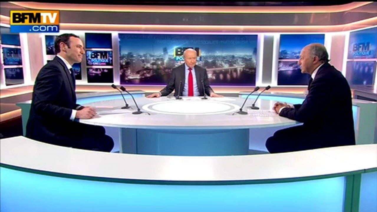 BFM Politique : Laurent Fabius répond aux questions de Yann Antony Noghès - 10/02