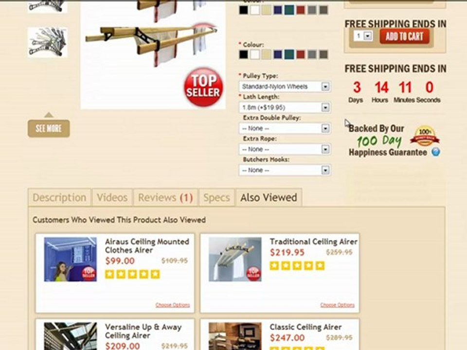 Video Review for Victorian Colour Ceiling Airer