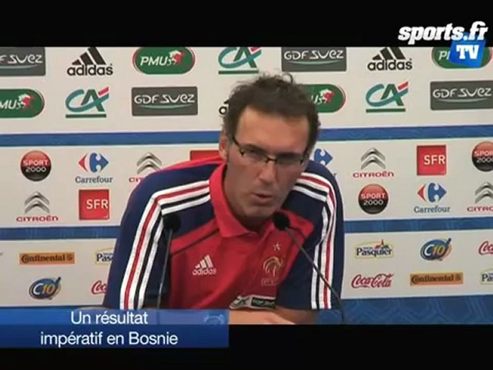Blanc, Diaby, Ménez et Malouda avant Bosnie-France