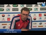 Blanc, Diaby, Ménez et Malouda avant Bosnie-France