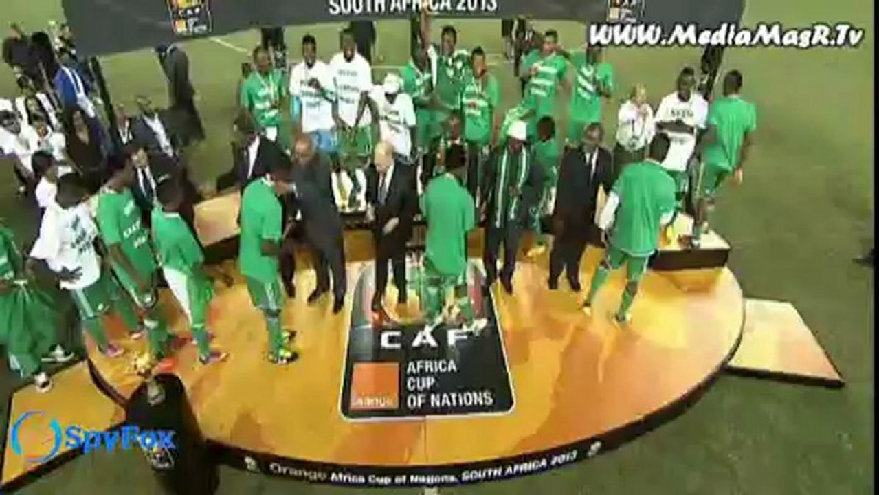 تتويج المنتخب النيجيرى بكأس افريقيا 2013