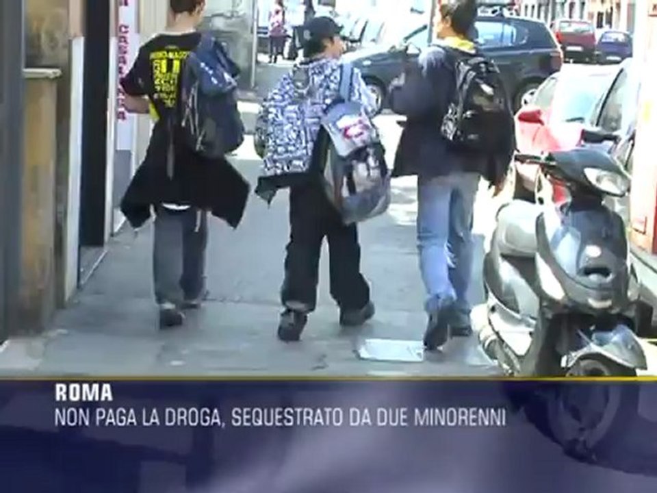 Non paga la droga, sequestrato