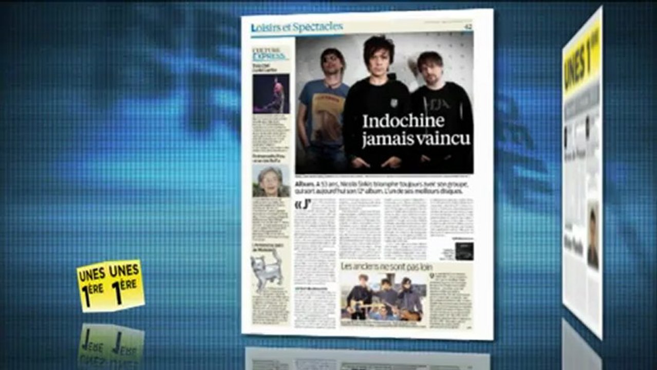 Revue de presse Unes 1ère - 11 février 2013