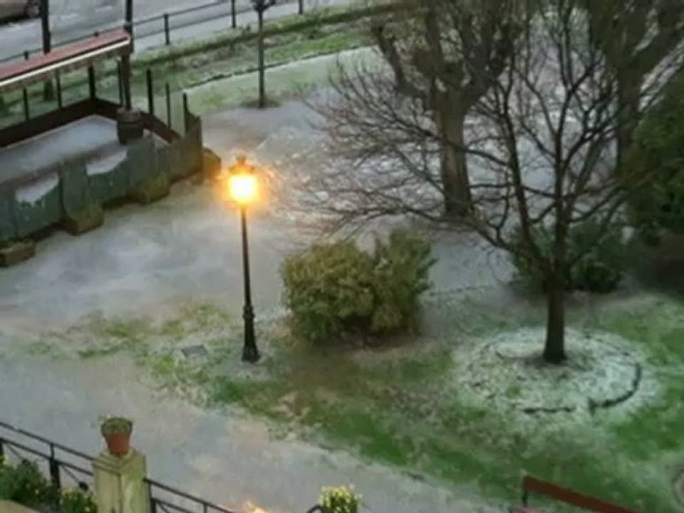 Granizada en Candás, Asturias. 11 febrero 2013