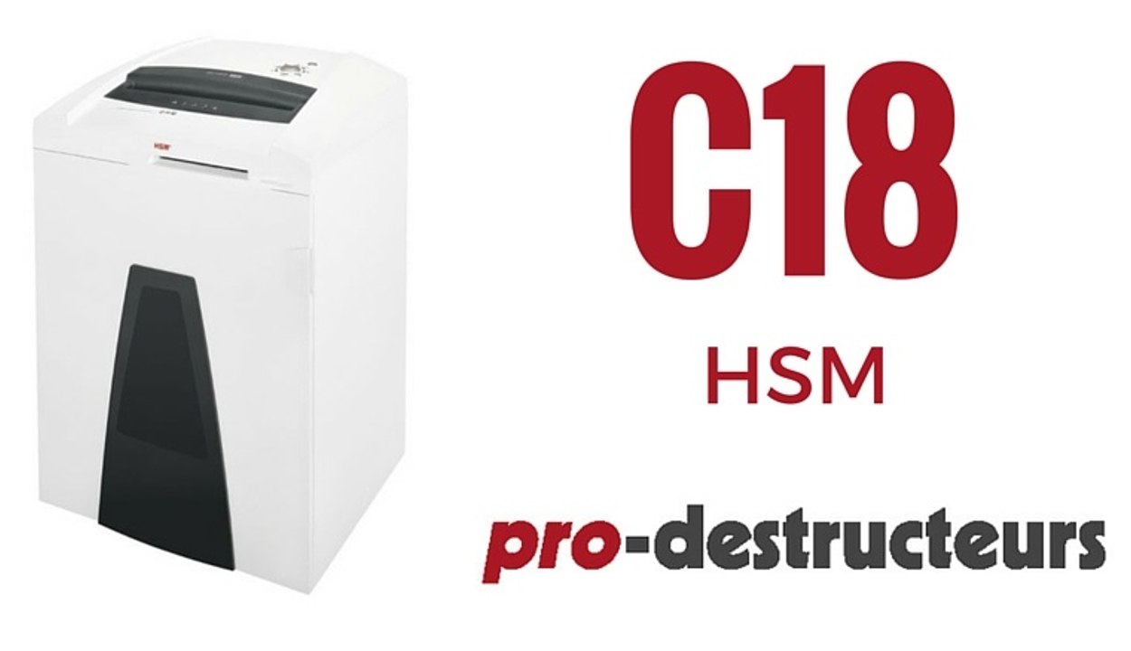 Destructeur de documents HSM C18 SECURIO 3,9 mm