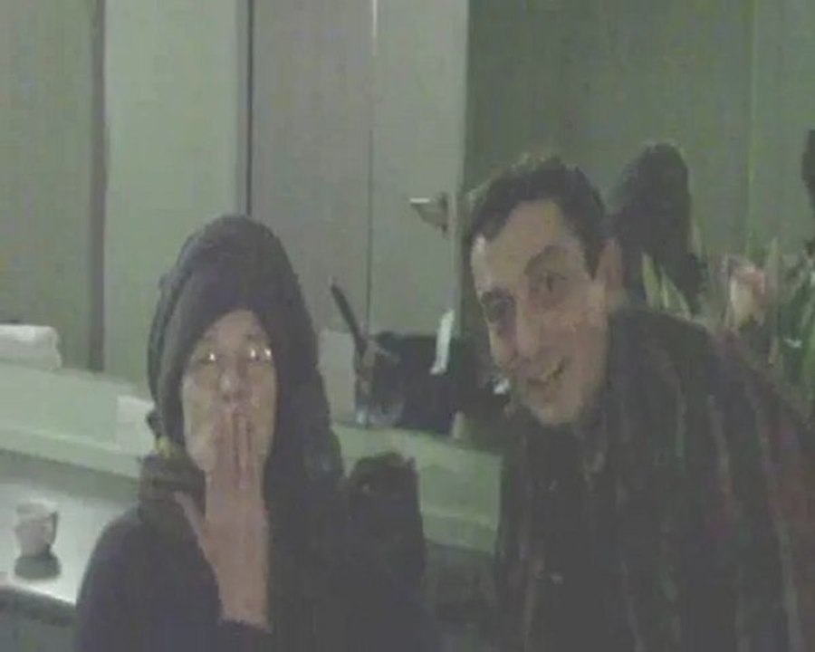 Jane Birkin & Christophe Tixier font coucou a leur ami Alain Maneval