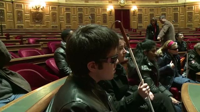 [Reportage] Les jeunes aveugles de l'INJA en visite au Sénat