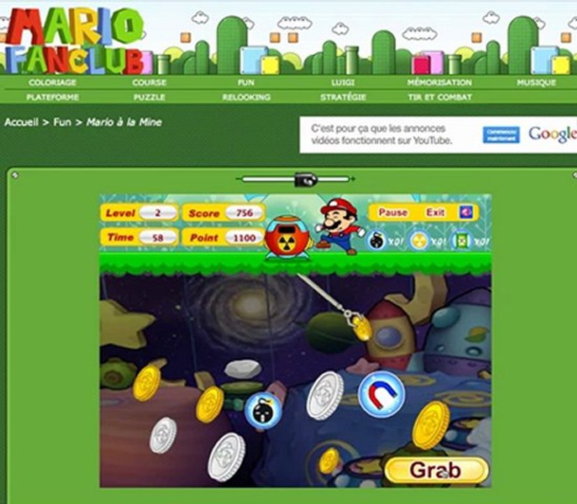 Jeu de mine