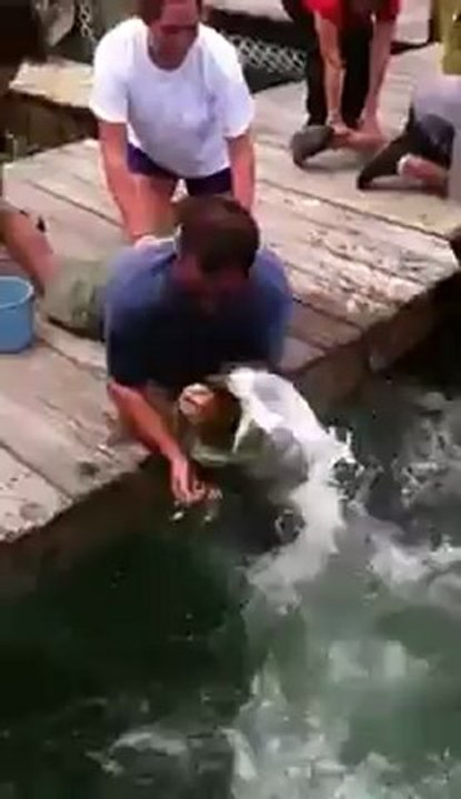 Pescando com a mão