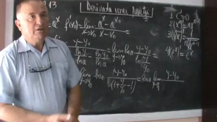 4.Cursul.107 - Videomanualul de Matematica Introducerea notiunii de Derivata