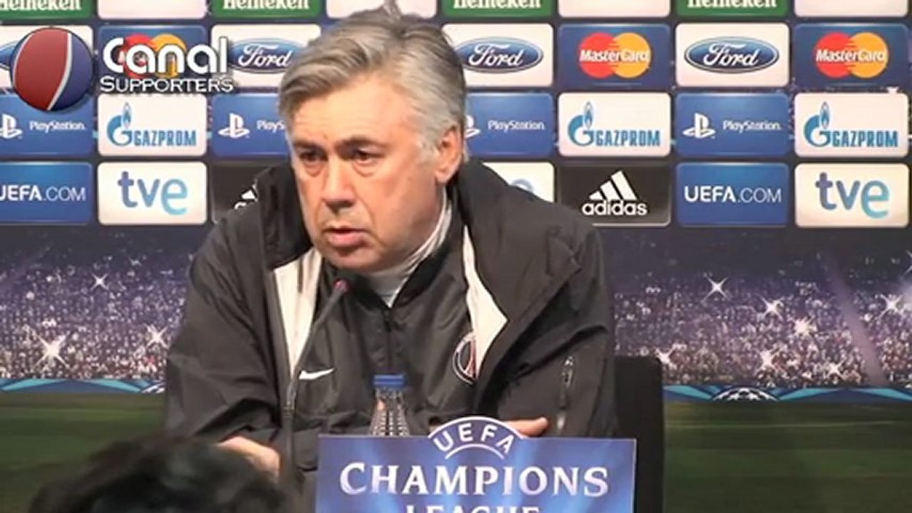 Conférence de Carlo Ancelotti avant Valence-PSG