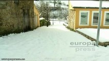 Fuertes nevadas en la provincia de Lugo