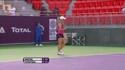 Barthel supera Putintseva - Qatar, 1° turno