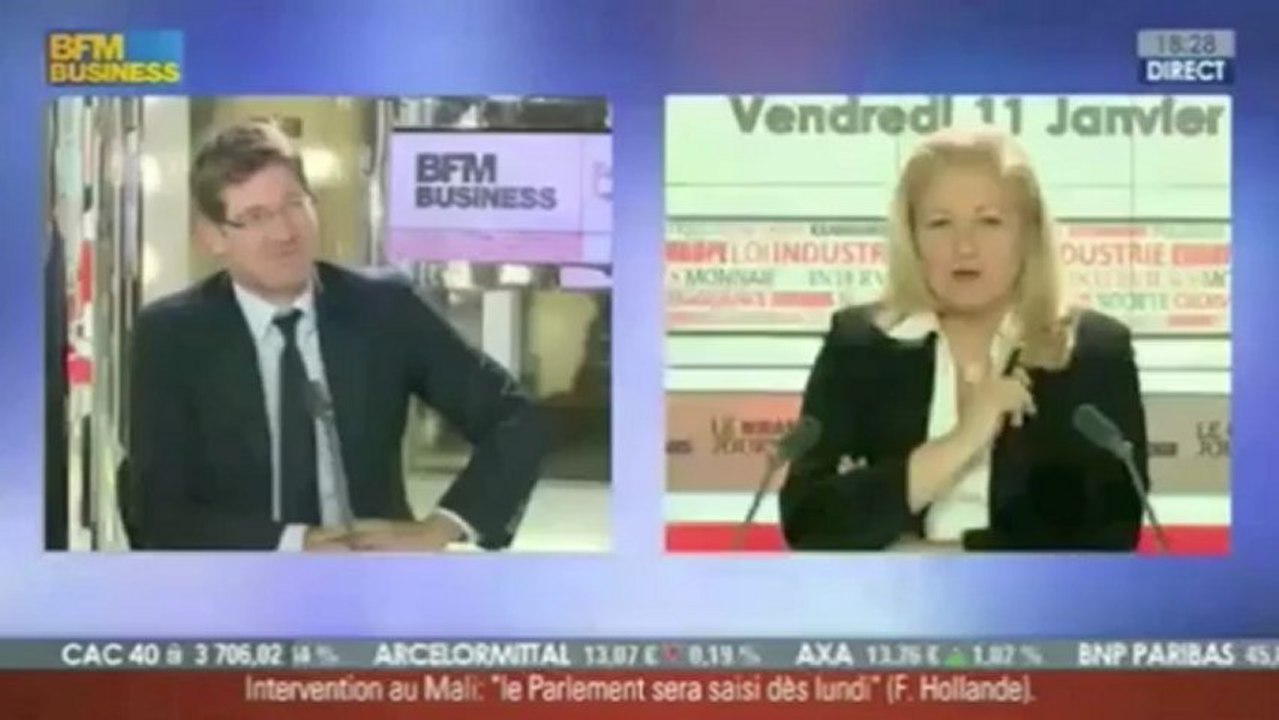 BFM Business - Début de l'opération Serval en direct