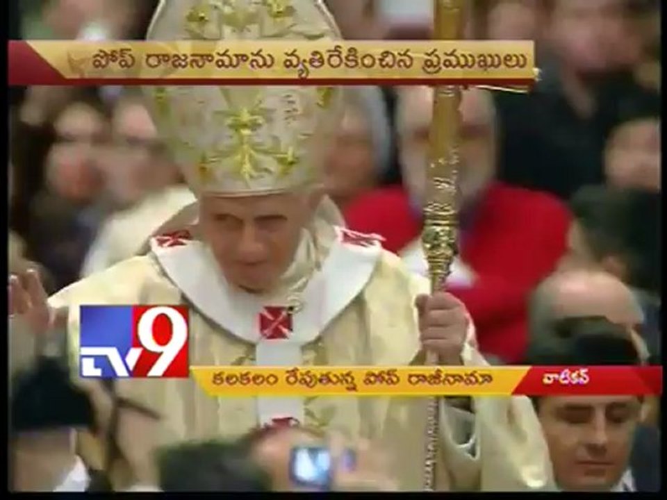 Pope Benedict declares his resignation!