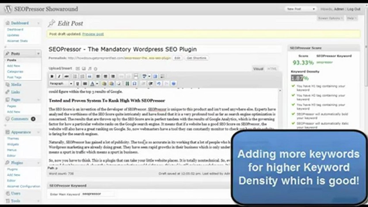 SEO-Search Engine Optimization EASY with Wordpress SEO Plugin-SEOPressor v5 (Version 5) fr