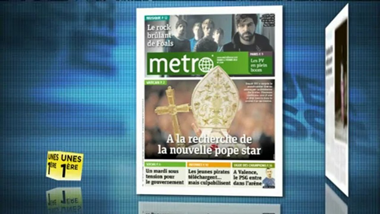 Revue de presse Unes 1ère - 12 février 2013