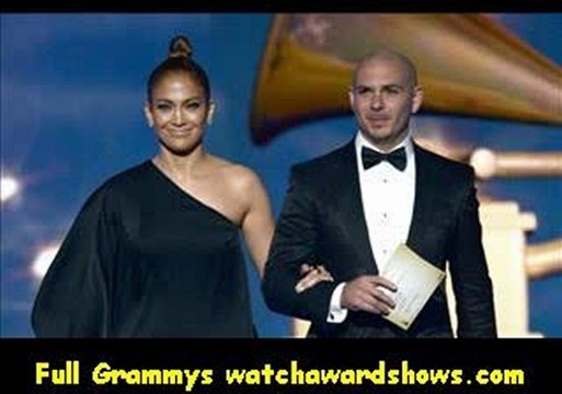 #Jennifer Lopez and Pitbull present at the 55th GRAMMY Awards 2013
