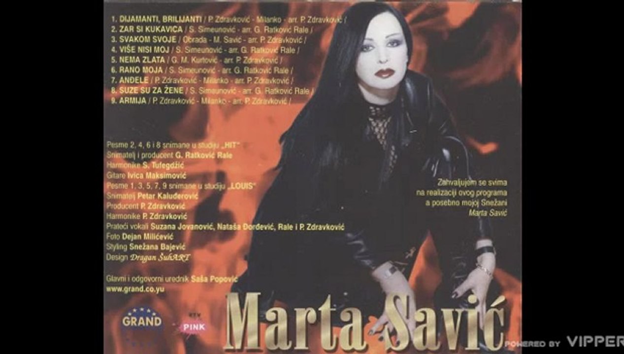 Marta Savic - Svakom svoje - (Audio 2000)