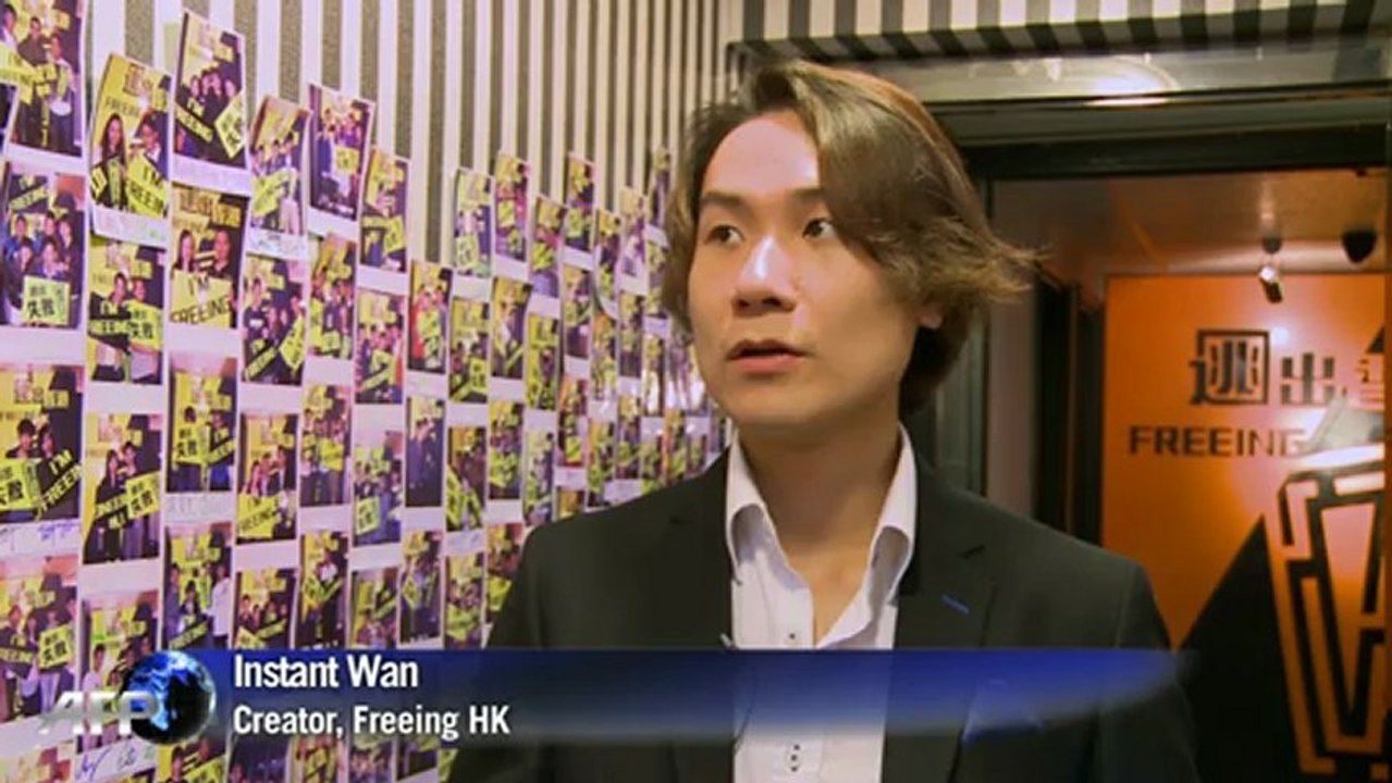 Handcuffed Hong Kongers play out escapist fantasies