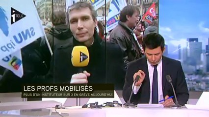 Rythmes scolaires : les instituteurs dans la rue