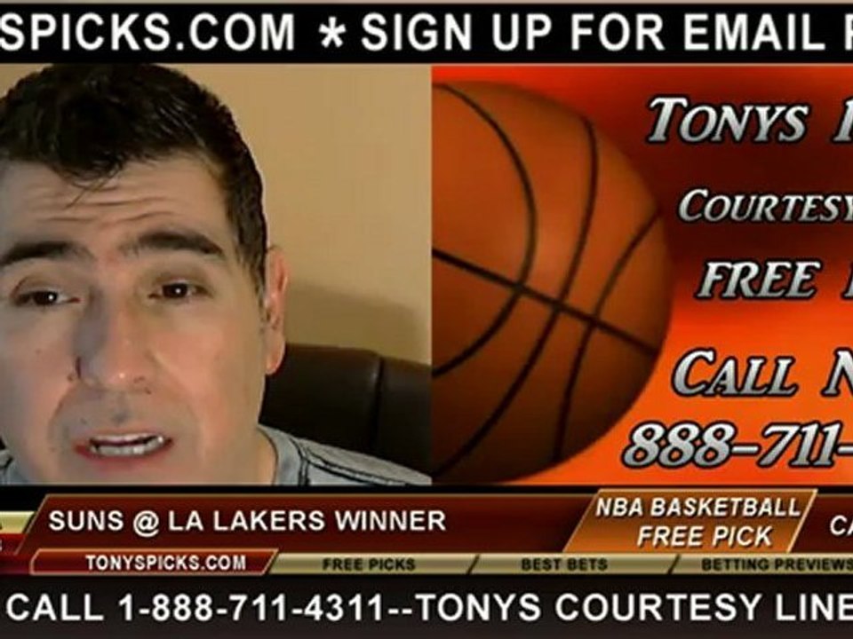 LA Lakers versus Phoenix Suns Pick Prediction NBA Pro Basketball Odds Preview 2-12-2013