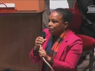 Christiane Taubira conclut le débat sur le mariage pour tous avec poésie