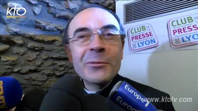 Cardinal Barbarin : Benoît XVI : symbiose de la vie intellectuelle et spirituelle