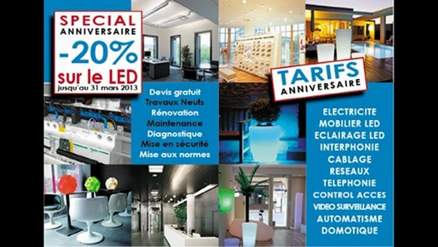 Phonelec - votre électricien à Antibes propose son catalogue Mobiliers LED et Eclairages LED