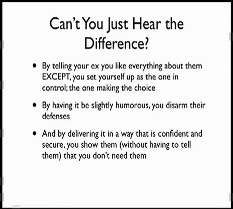 Psychological Tricks - How To Get Your Ex To Want You Back