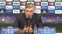 1/8e de finale - Ancelotti n'a pas compris le carton rouge