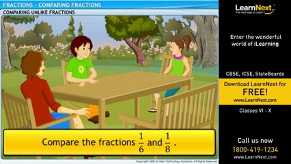 Class VI - Comparing Fractions