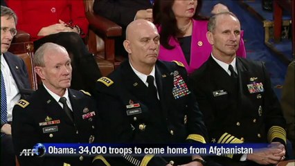 Obama announces 34,000 troops to return from Afghanistan