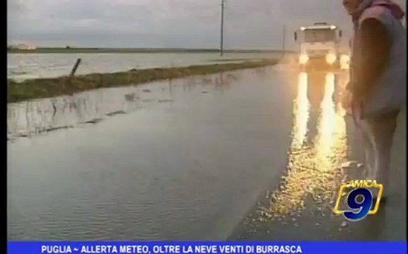 Puglia | Allerta meteo, oltre la neve venti di burrasca