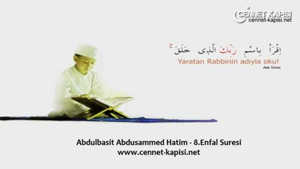 [HQ] Abdulbasit  Abdussammed Kuran Hatim Dinle Listen Enfal Suresi FULL