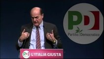 Bersani - Vinceremo senza raccontare favole  Serve civilizzazione, non populismo (12.02.13)