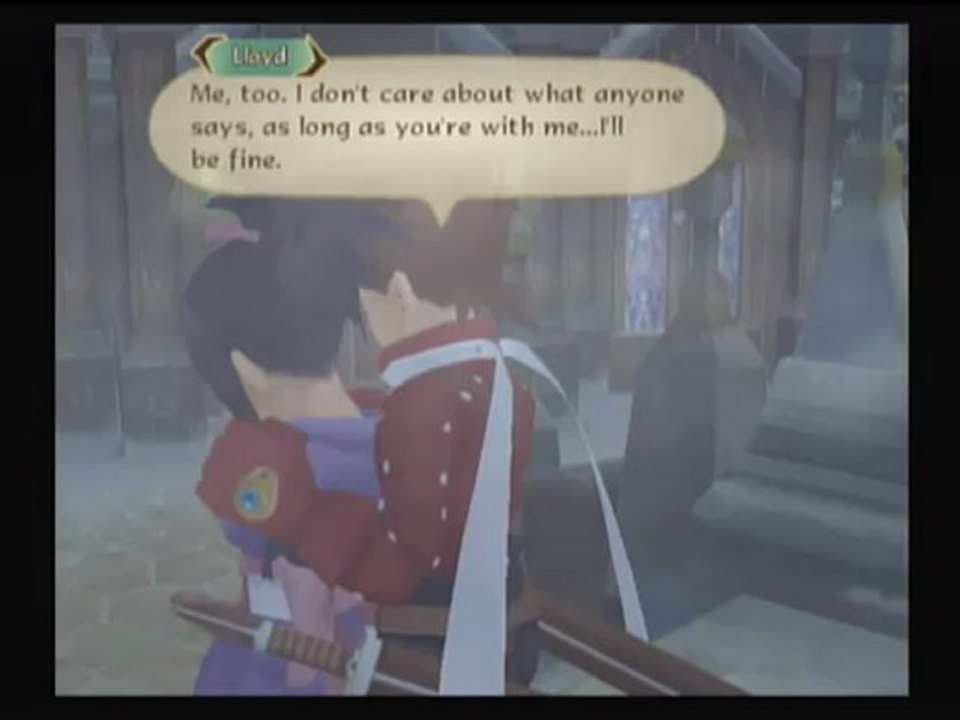 Tales of Symphonia 2 (Wii) Runthrough ENGLISH Sheena Flanoir scene with Lloyd
