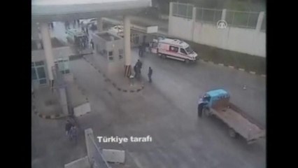 Security camera captures Turkey border blast