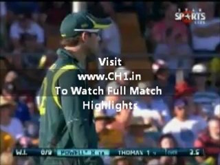 West Indies V Australia T20I: Australia v West Indies Full Match Highlights at Brisbane, Feb 13, 2013