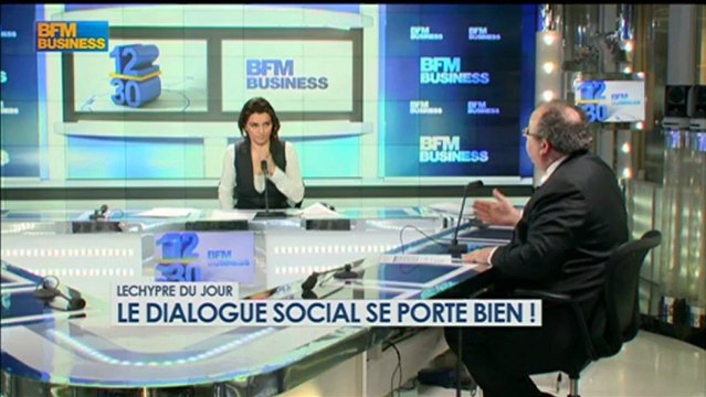 Lechypre : Le dialogue social se porte t'il bien ? - 13 février - BFM Business