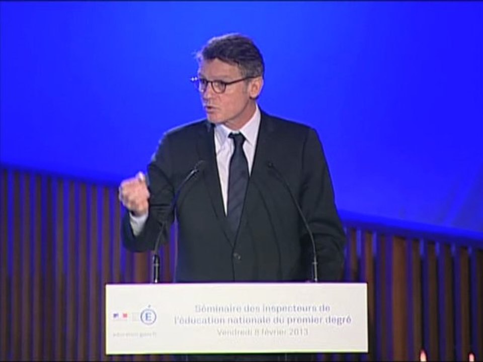 [ARCHIVE] Rythmes scolaires : extraits de l'intervention de Vincent Peillon lors du rassemblement des inspecteurs de l'éducation nationale
