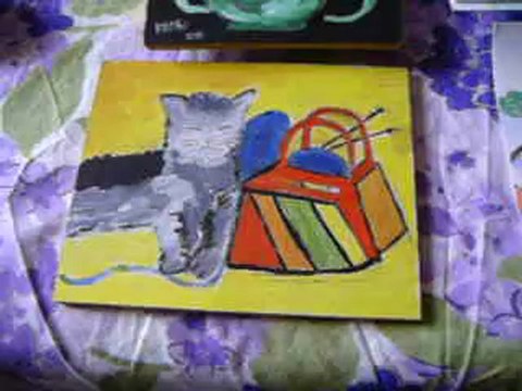 ACRYLIC PAINTINGS AND WATERCOLOURS - PEINTURES ACRYLIQUES ET AQUARELLES