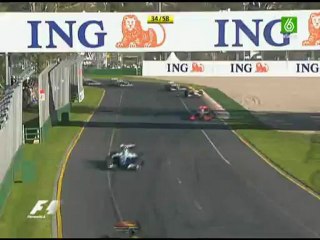 Fernando Alonso vs Lewis Hamilton vs Timo Glock - GP Australia 2009