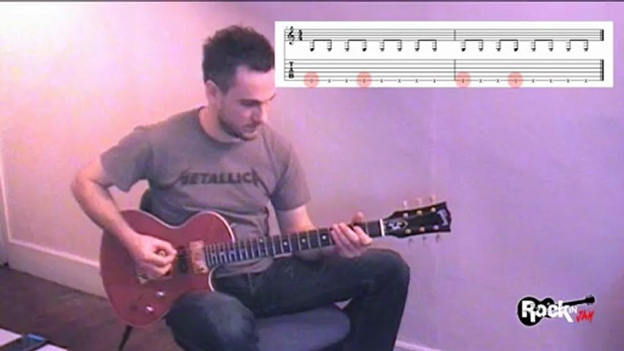 Développement Rythmique Rock (Prof guitare, Voiron, Grenoble, France)