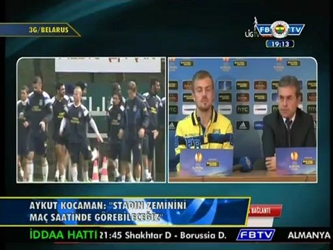 Aykut Kocaman- Mert Günok l Basın Toplantısı l 13.02.2013 l BATE Borisov